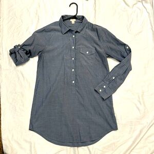 J Crew chambray tunic small